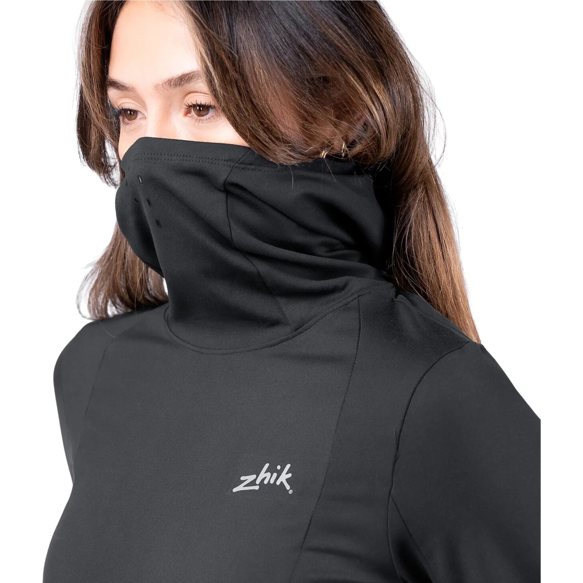 Zhik Frauen ZhikMotion Langarm UPF50+ Kapuzenshirt ATP-0100-W-ANT - Anthracite
